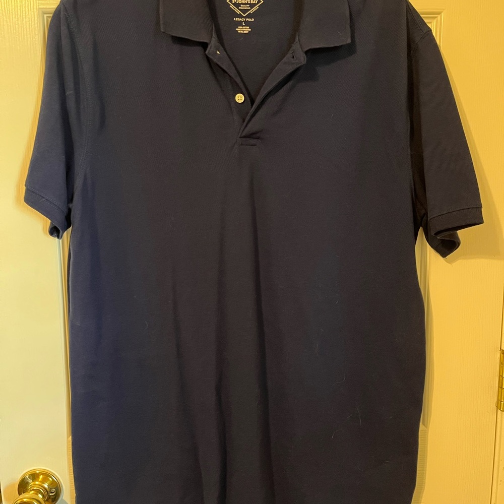 St. John's Bay Dark Blue Polo Shirt